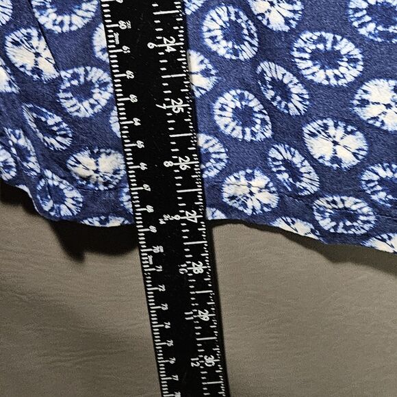 Tori Richard Shirt Mens Large Geometric Y2K Button Front Short Sleeve Space Vtg - Picture 6 of 9